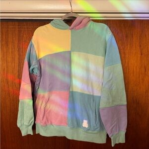 teddy fresh colorblock hoodie